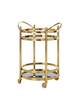 Richmond Trolley Hendricks Rond Goud Met Glas Goud