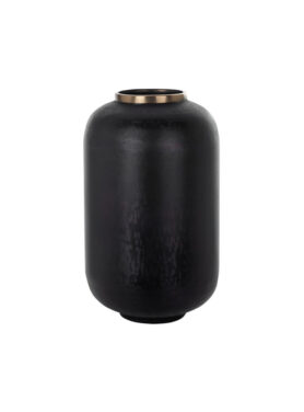 zwarte bolvaas met goud randje