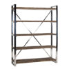 Boekenkast Hout Met Zilver