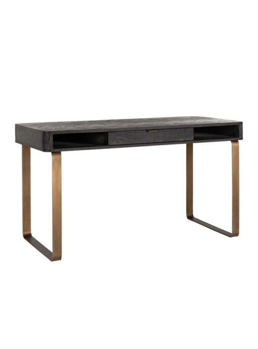 Bureau Blackbone Richmond Zwart Met Goud