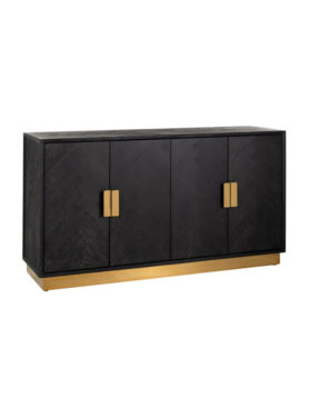 Dressoir Blackbone Zwart Met Goud