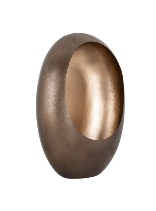 Ei Vorm Kandelaar Brons Met Goud