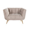 Richmond Beige Velvet Fauteuil Huxley