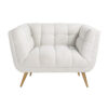Richmond Fauteuil Wit Met Gouden Poten