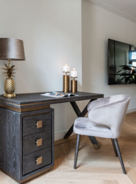 eetkamerstoel velvet stone kleur