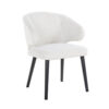 Trendy stoel boucle wit