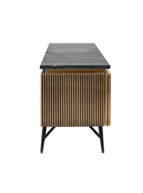 gouden houten tv dressoir