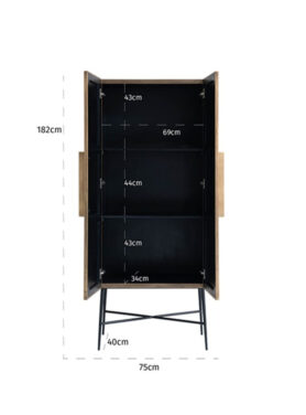 wandkast richmond luxe goud