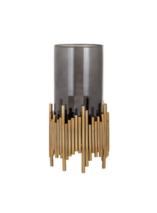 rookglas windlicht goud