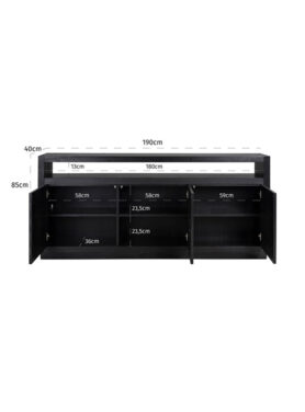 Zwart Houten Dressoir