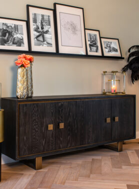 Zwart Houten Dressoir Hunter Richmond