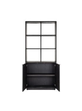 Zwarte Visgraat Boekenkast Richmond