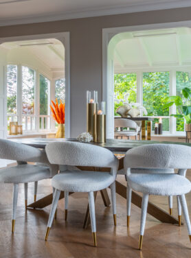 Zwarte Visgraat Eettafel Ovaal