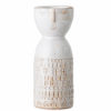 Vaas Wit Stoneware steen gezicht