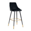 Barkruk Richmond zwart velvet