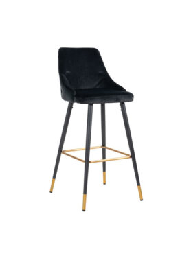 Barkruk Richmond zwart velvet