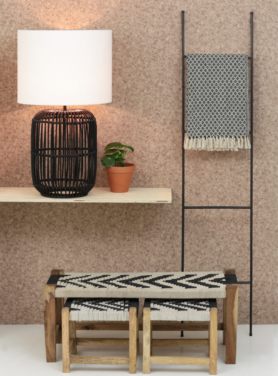 Ladder metaal zwart dun