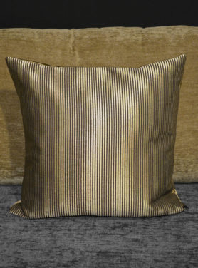 Goud gestreept sierkussen vierkant Claudi Maurice Gold