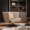 Fauteuil Matt stof pebbles met print beige