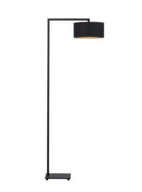 vloerlamp modern mat zwart metaal