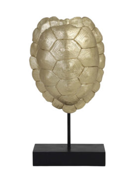 Ornament Op Voet Turtle Goud L