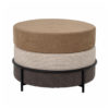 Poef Como Bloomingville rond bruin