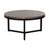 Salontafel Orion rond marmer blad bruin