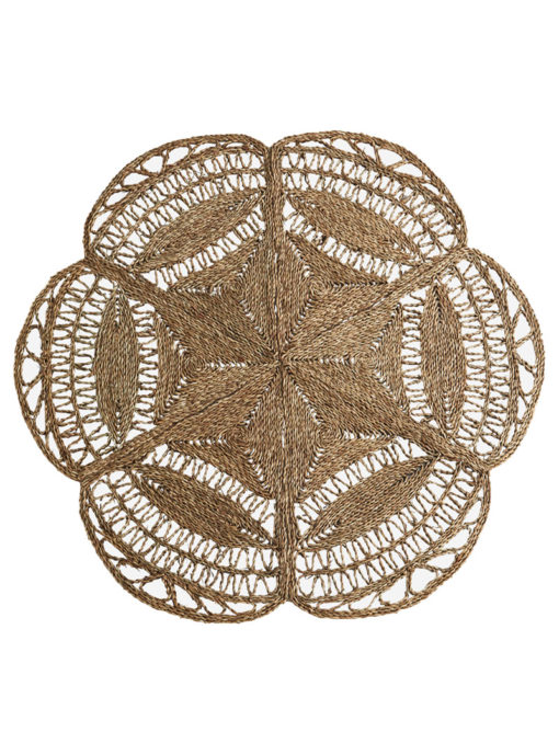Jute vloerkleed bloem Madam Stoltz