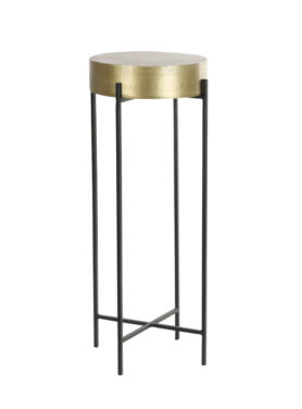 Zuil goud zwart rond