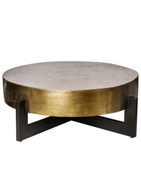 Ptmd ronde Salontafel Ace Messing