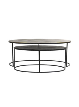 Salontafel set Paxon rond brons