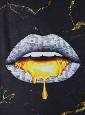 Wandkleed Money Lips 2