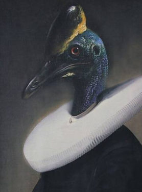 Wandkleed Vogel Royal