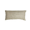 Lang sierkussen creme met beige print