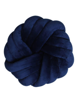 Kussen Infinity Velvet Donker Blauw Vrijstaand
