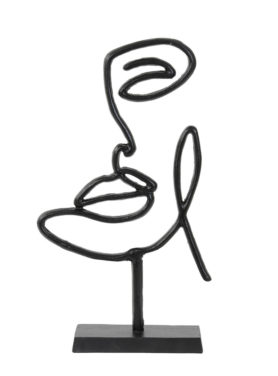 Ornament Face Black Vrijstaand