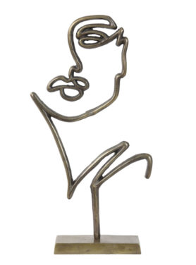 Ornament Face Brons Lang Vrijstaand