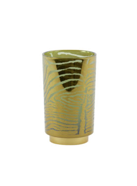 Tafellamp Zebra patroon glas