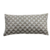 Sierkussen Bruin Beige velours driehoek print
