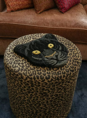 Vloerkleed Mini Fiery Black Panther