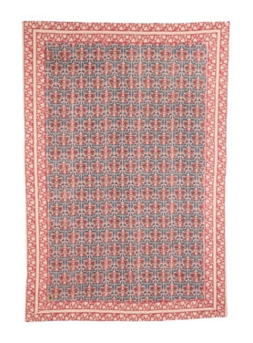 zomers plaid roze blauw bloemen