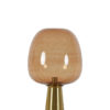 Tafellamp Gold + Bruin Glas