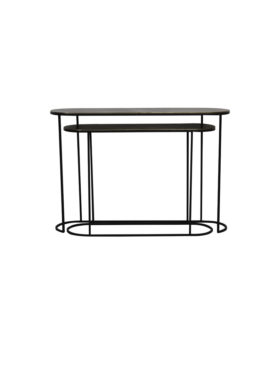 ovale sidetable set van twee