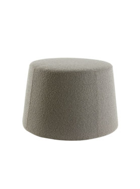 Poef L Grijs Bruin
