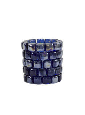 Theelicht Mosaic Donker Blauw