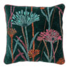 Sierkussen Zwart met bloemenprint