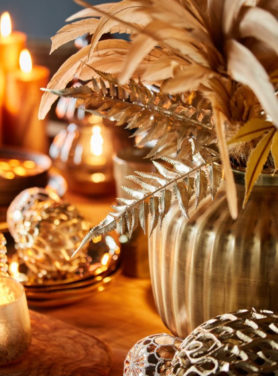 Vaas Antiek Brons ribbel