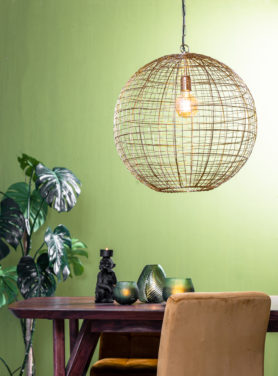 Hanglamp Mirana goud metaal bolvorming