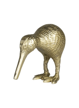 Deco Beeld Kiwi Goud