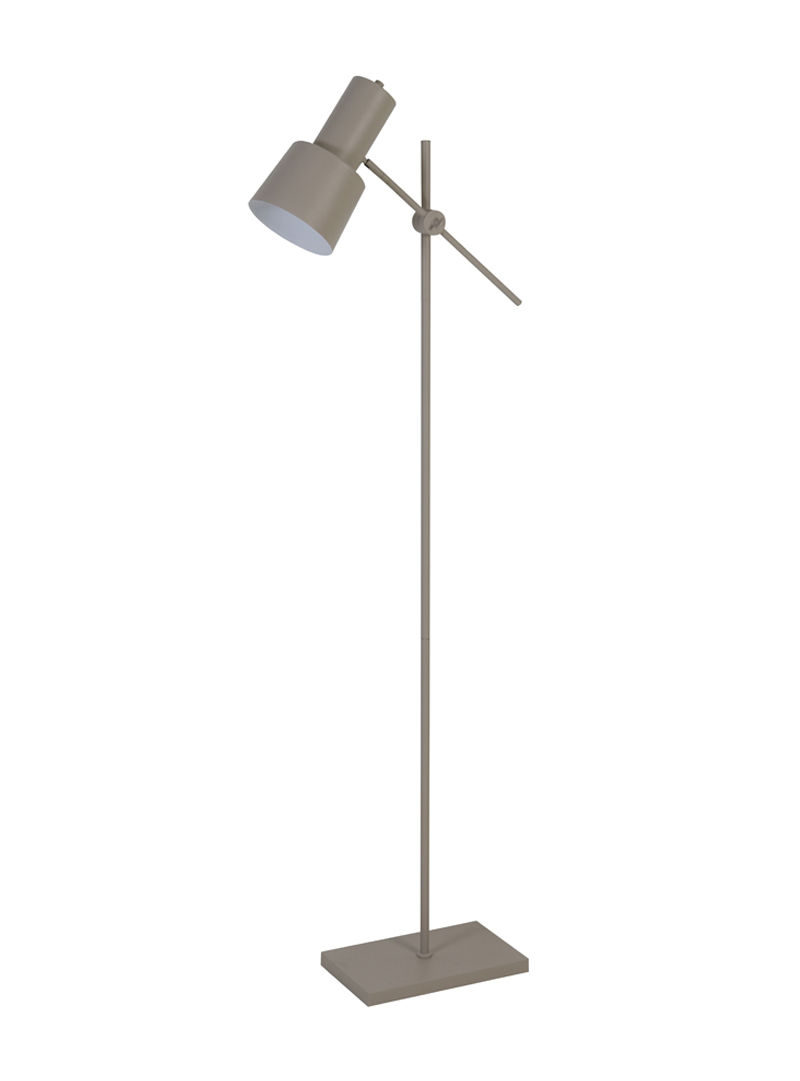 krom schaal Bungalow Vloerlamp Preston - Pure Wood